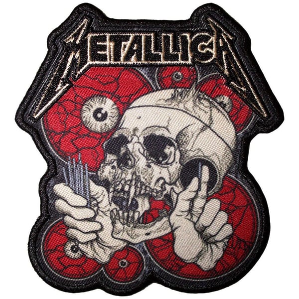 Metallica Printed Patch: The Shortest Straw Red Eyes (Standard)
