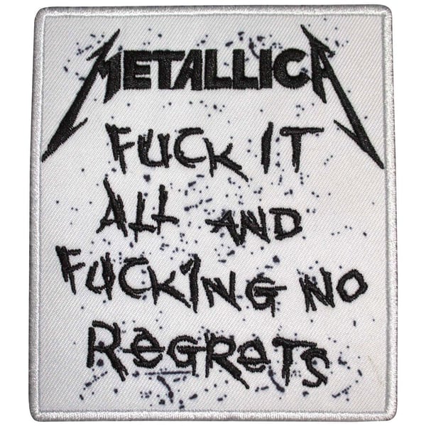 Metallica Woven Patch: No Regrets (Standard)
