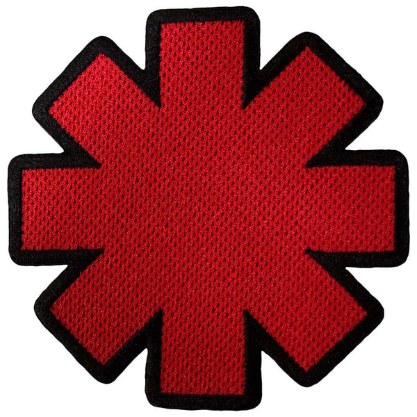 Red Hot Chili Peppers Woven Patch: Asterisk Cut-Out (Standard)