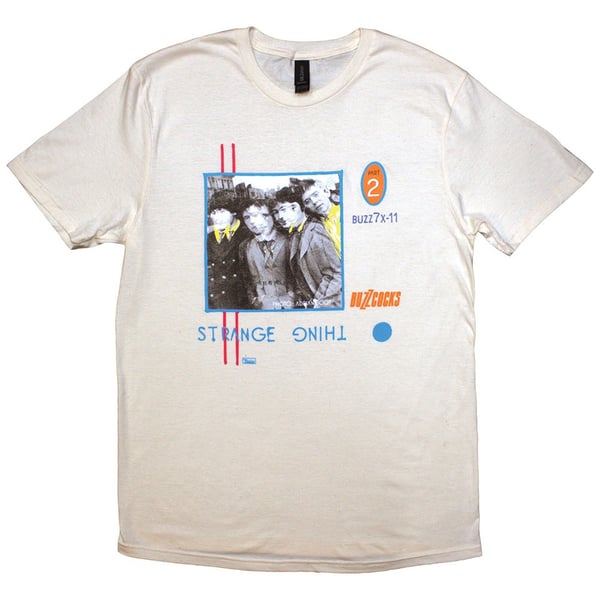 Buzzcocks Unisex T-Shirt: Strange Thing (Natural) (XX-Large)