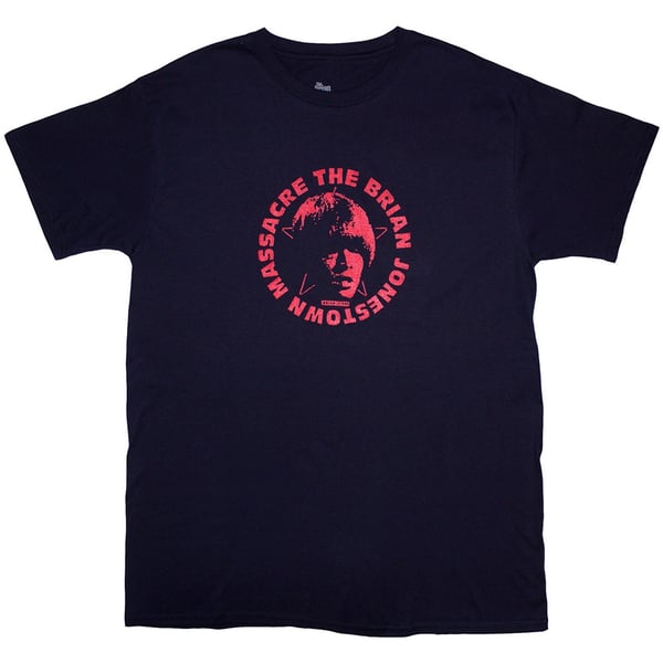 The Brian Jonestown Massacre Unisex T-Shirt: Logo (Navy Blue) (Small)