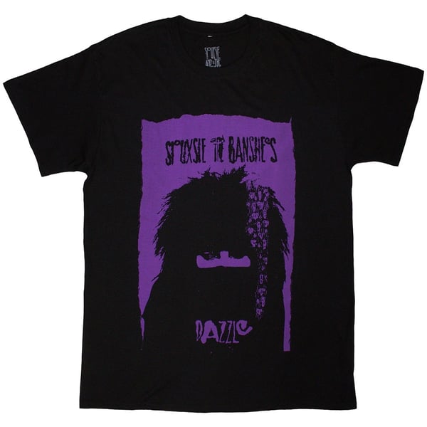 Siouxsie & The Banshees Unisex T-Shirt: Dazzle (Black) (Large)