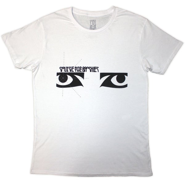 Siouxsie & The Banshees Unisex T-Shirt: Through The Looking Glass (White) (Large)