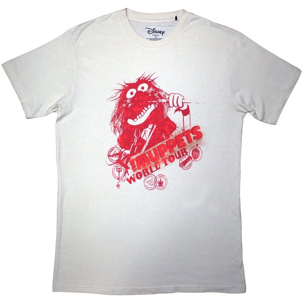 The Muppets Unisex T-Shirt: Animal On Tour (Natural) (XX-Large)