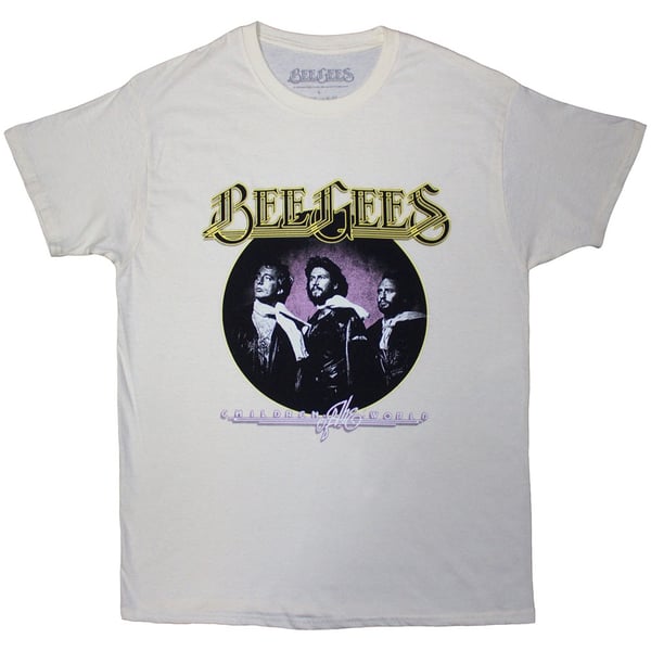 Bee Gees Unisex T-Shirt: Children Of The World (Natural) (X-Large)