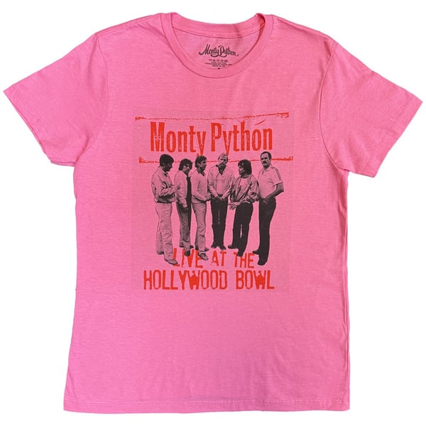 Monty Python Ladies T-Shirt: Hollywood Bowl (Pink) (X-Large)