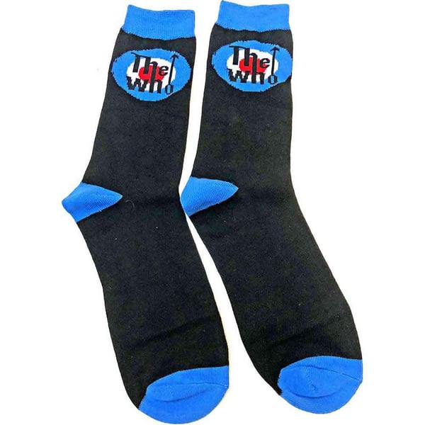The Who Unisex Ankelsokker: Target Logo (Svart) (UK Størrelse 4 - 7)