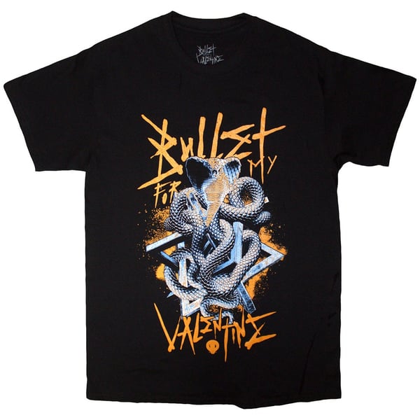 Bullet For My Valentine Unisex T-Shirt: Wrapped Cobra (Black) (XX-Large)