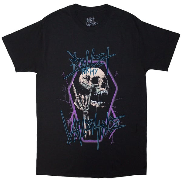 Bullet For My Valentine Unisex T-Shirt: Thrash Skull (Black) (Medium)