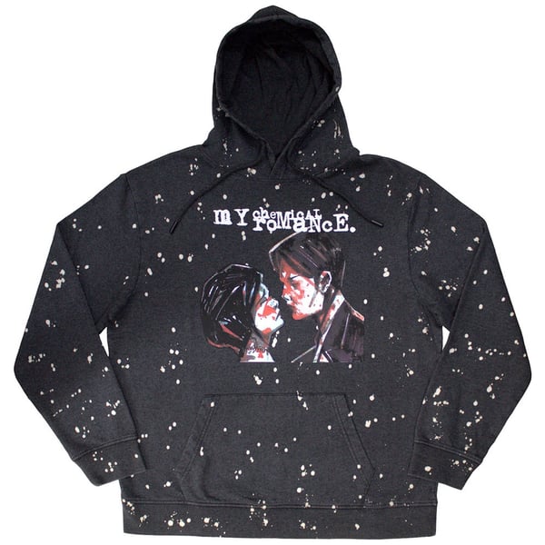 My Chemical Romance Unisex Dip Dye Pullover Hoodie: Three Cheers (Black) (Wash Collection) (XX-Large)