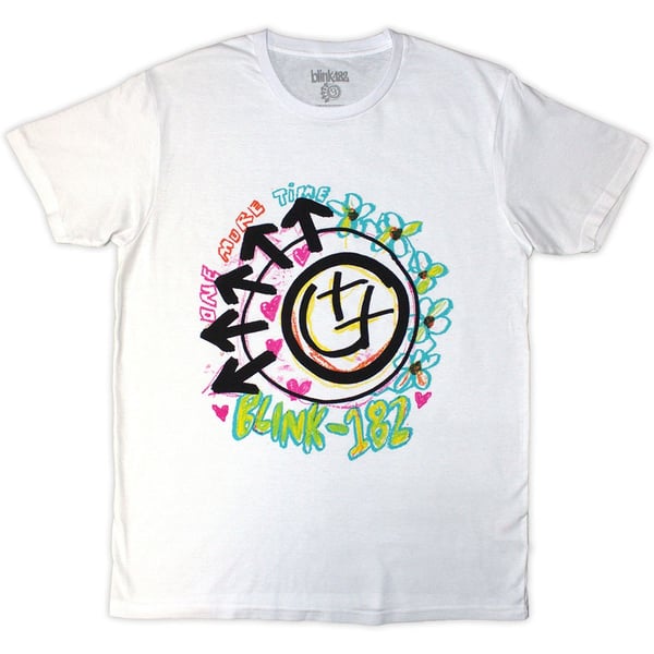 Blink-182 Unisex T-Shirt: Crayon (White) (Medium)