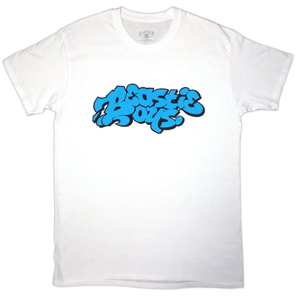 The Beastie Boys Unisex T-Shirt: Graffiti Logo (White) (Large)