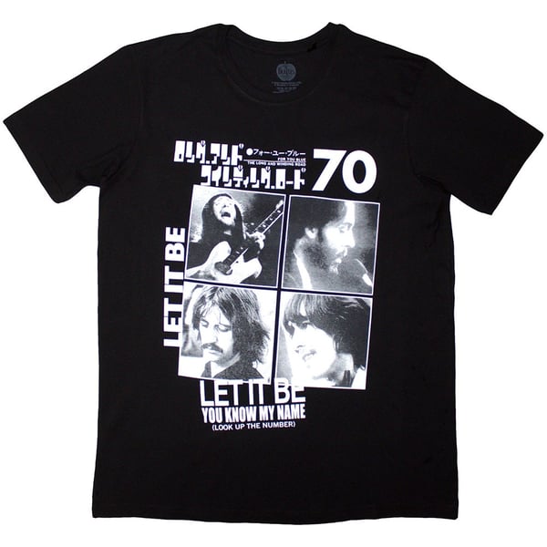 The Beatles Unisex T-Shirt: 1970 (Black) (Medium)