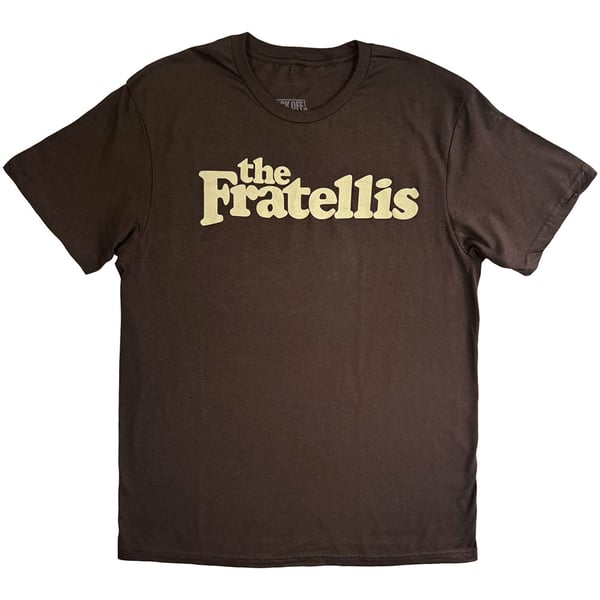 The Fratellis Unisex T-Shirt: Classic Logo (Brown) (X-Large)