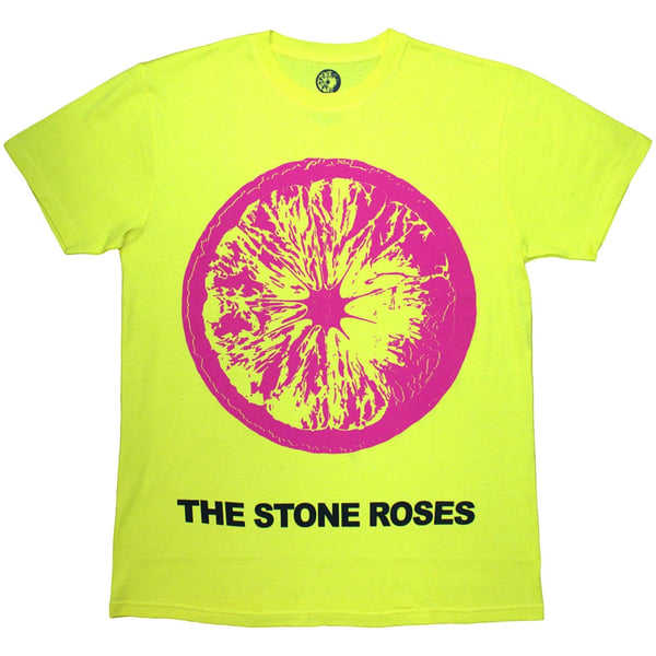 The Stone Roses Unisex T-Shirt: Pink Lemon (Yellow) (XX-Large)