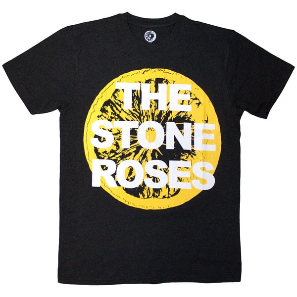 The Stone Roses Unisex T-Shirt: Large Lemon (Charcoal Grey) (XX-Large)