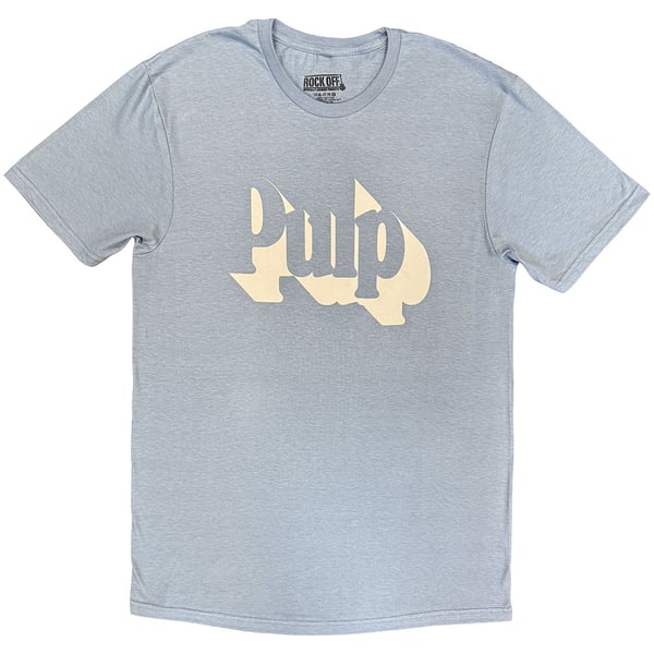 Pulp Unisex T-Shirt: Classic Logo (Blue) (Medium)