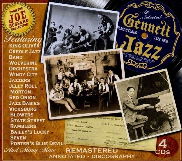 Diverse kunstnere: Gennett Jazz 1922-1930 (4CD)