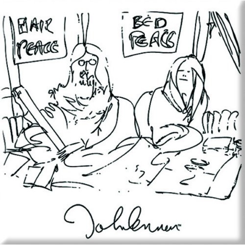 John Lennon Fridge Magnet: Bedism