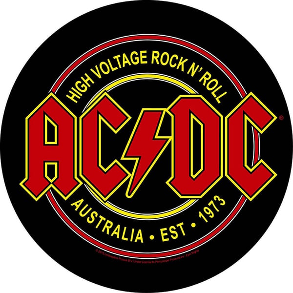 AC/DC Back Patch: High Voltage Rock N Roll