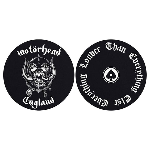 Motorhead Turntable Slipmat Set: England / Louder (Retail Pack)