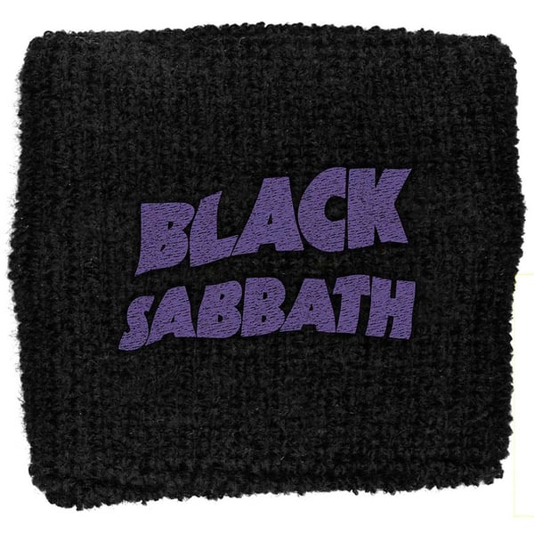 Black Sabbath Sweatband: Purple Wavy Logo (Retail Pack)