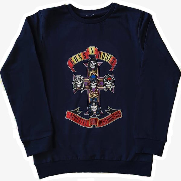 Guns N' Roses Kids Sweatshirt: Appetite for Destruction (12-13 Years)