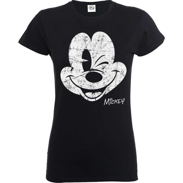 Disney Ladies's Tee: Mickey Mouse Beaten Face (XX-Large)