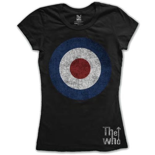 The Who Ladies T-Shirt: Target Distressed (X-Large)