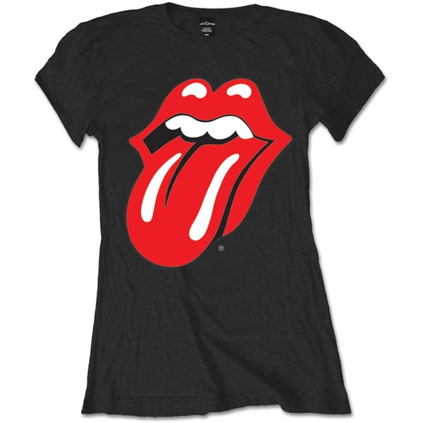 The Rolling Stones Ladies T-Shirt: Classic Tongue (Medium)