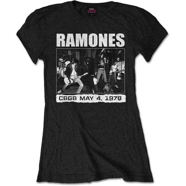 Ramones Ladies T-Shirt: CBGB 1978 (Medium)
