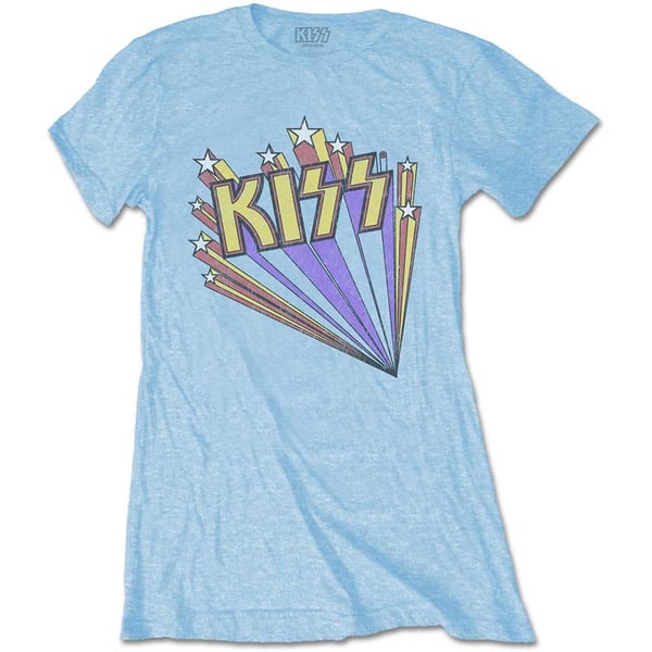 KISS Ladies T-Shirt: Stars (Small)