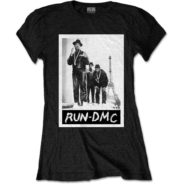 Run DMC Ladies T-Shirt: Paris Photo (X-Large)