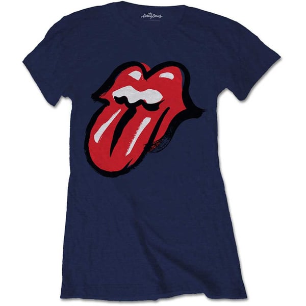 The Rolling Stones Ladies T-Shirt: No Filter Tongue (Large)