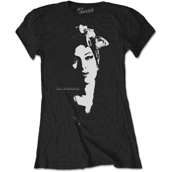Amy Winehouse Ladies T-Shirt: Scarf Portrait (XX-Large)
