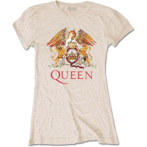 Queen Ladies T-Shirt: Classic Crest (XX-Large)