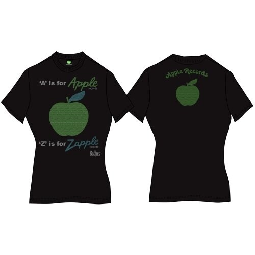 The Beatles Ladies T-Shirt: A is for Apple (Back Print) (Large)