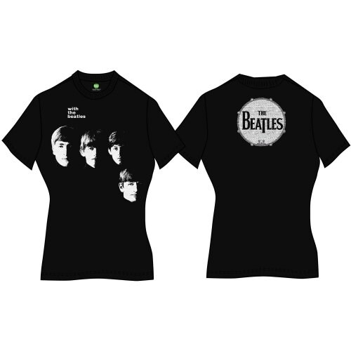 The Beatles Ladies T-Shirt: With The Beatles (Back Print) (Medium)