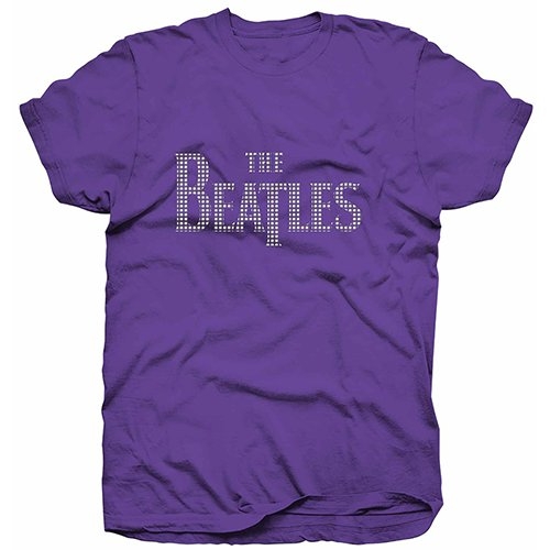 The Beatles Ladies Premium Tee: Drop T Logo (Diamante) (Medium)