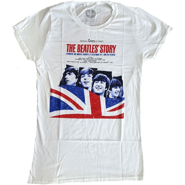 The Beatles Ladies T-Shirt: The Beatles Story (X-Large)