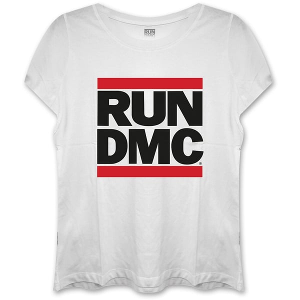 Run DMC Ladies Fashion Tee: Logo (Skinny Fit) (Large)
