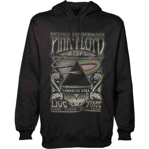 Pink Floyd Unisex Pullover Hoodie: Carnegie Hall Poster (Medium)
