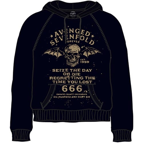 Avenged Sevenfold Unisex Pullover Hoodie: Seize the Day (X-Large)