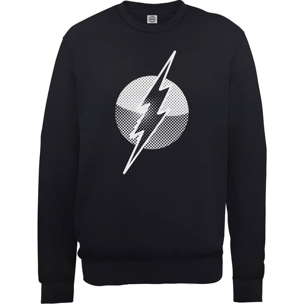 DC Comics Unisex Sweatshirt: Originals Flash Spot Logo (Small)