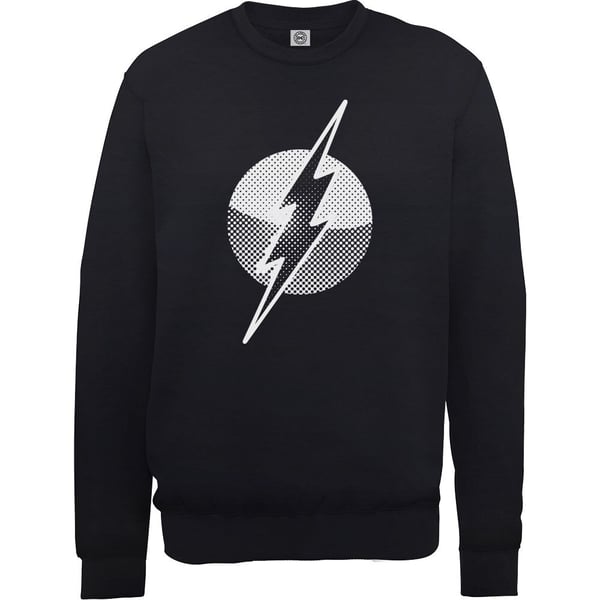 DC Comics Unisex Sweatshirt: Originals Flash Spot Logo (Large)
