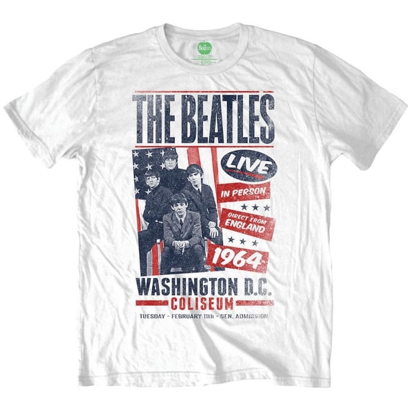 The Beatles Unisex T-Shirt: Coliseum Poster (X-Large)