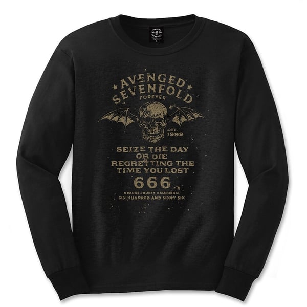 Avenged Sevenfold Unisex Long Sleeved T-Shirt: Seize the Day (XX-Large)