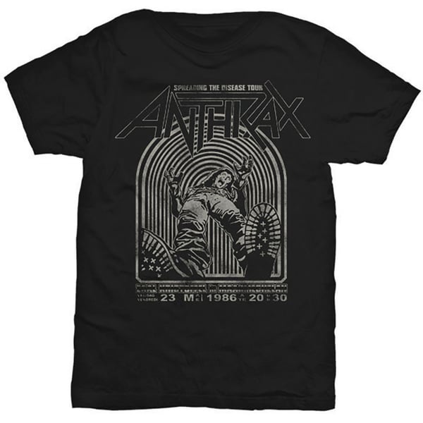 Anthrax Unisex T-Shirt: Spreading the disease (Small)