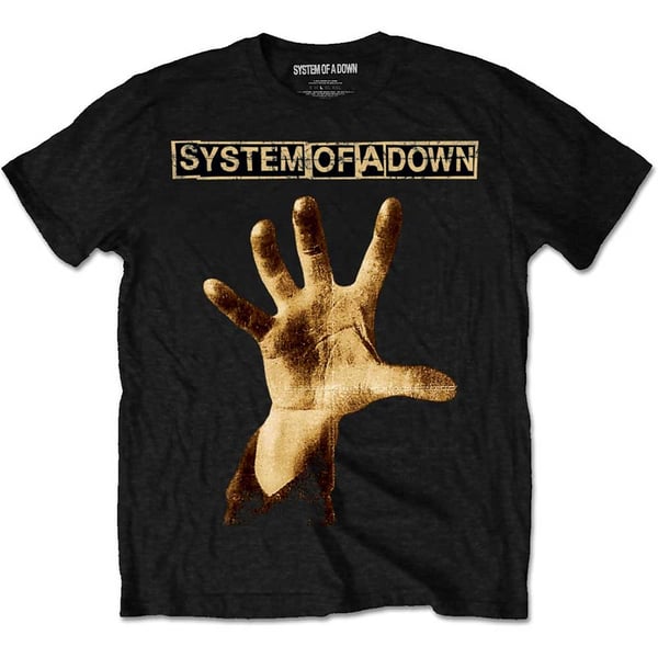 System Of A Down Unisex T-Shirt: Hand (Small)