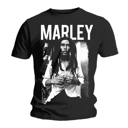 Bob Marley Unisex T-Shirt: Black & White (Small)